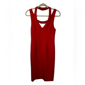 Isla-Co Lined Orange Dress Sz Med